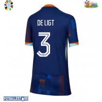 Nederland Matthijs de Ligt #3 Bortedrakt Dame EM 2024 Kortermet